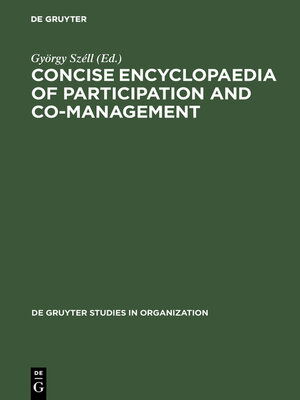 cover image of Concise Encyclopaedia of Participation and Co-Management